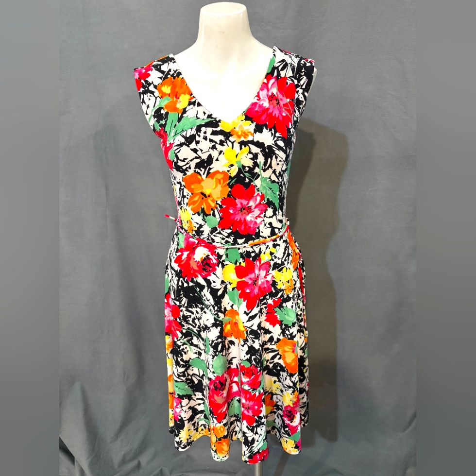 Ralph Lauren Floral V-Neck Midi Sundress